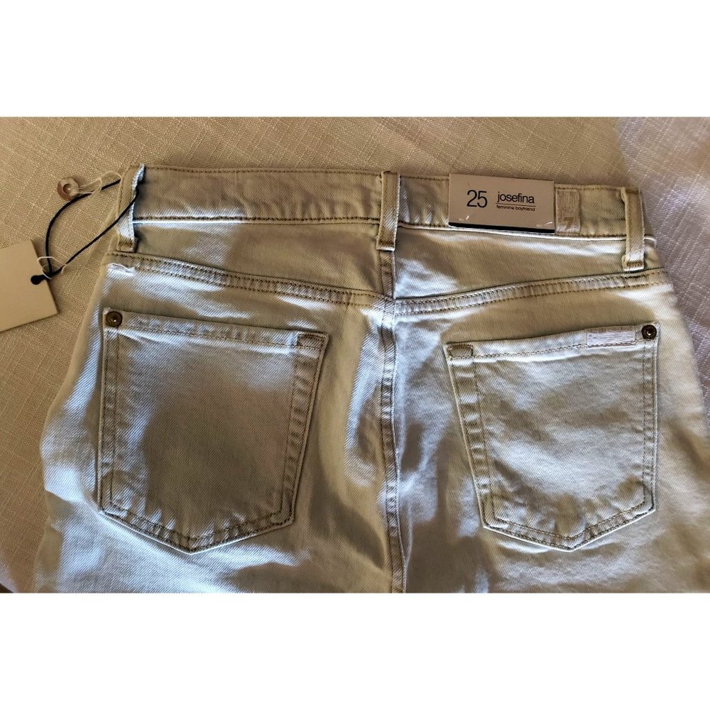 7 for all mankind Jeans women's 25 light wash boyfriend Josefina - Picture 9 of 9